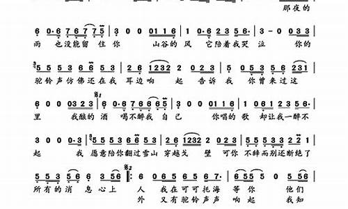 可可托海的牧羊人歌词歌谱版_可可托海的牧羊人歌词歌谱教唱